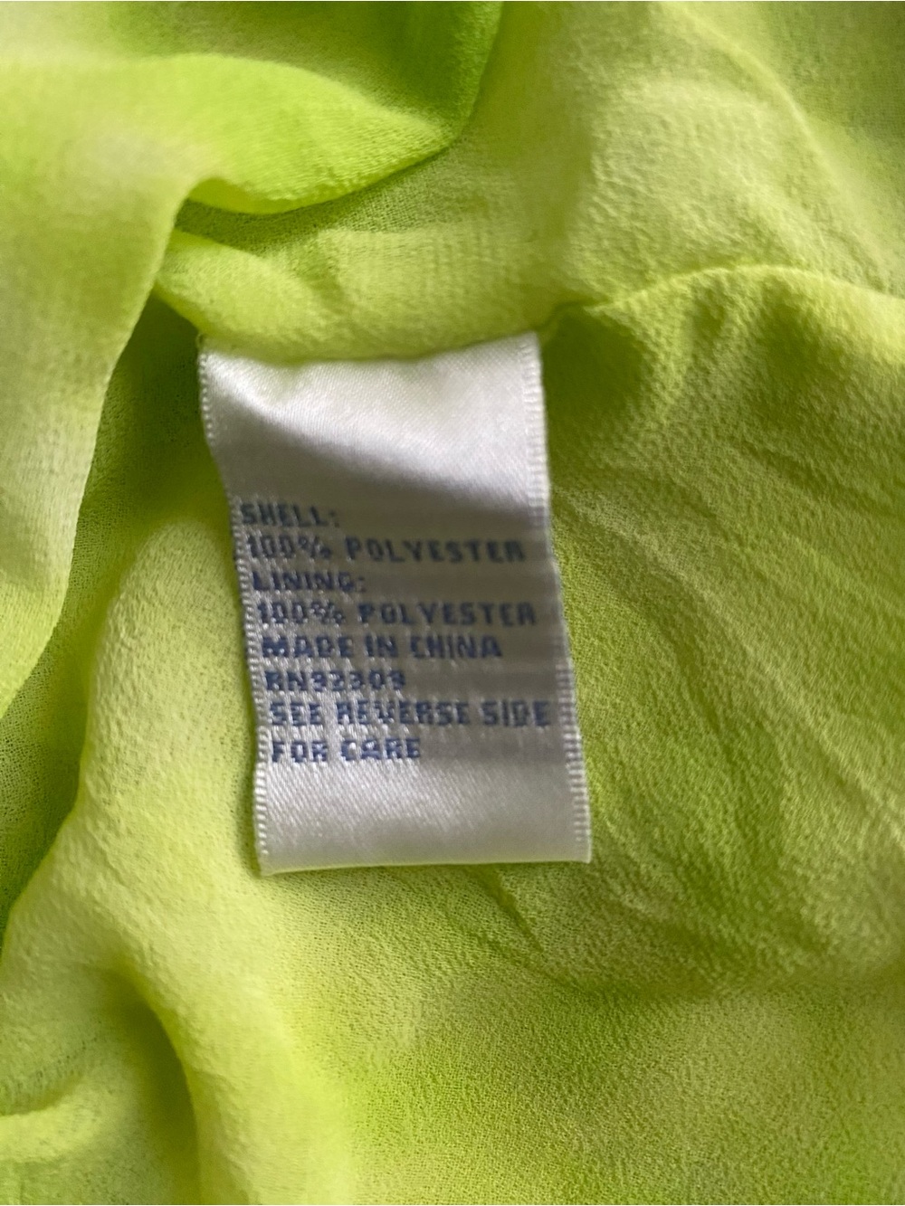 Diane Gilman Lime Green Tie-Dye Beaded V-Neck Kaftan Beach Resort Vacation Top M - Picture 11 of 14